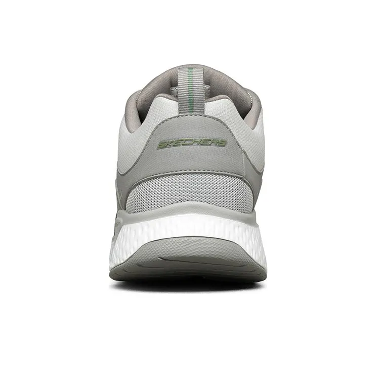 Skechers Solar Fuse Cushioning Anti Slip And Wear Resistant Low Top Casual Running Shoes Men's Light Gray-3