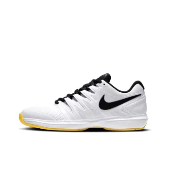Nike Air Zoom Prestige Cushioning Anti-Slip And Wear-Resistant Low-Top Tennis Shoes Men's White Black Yellow