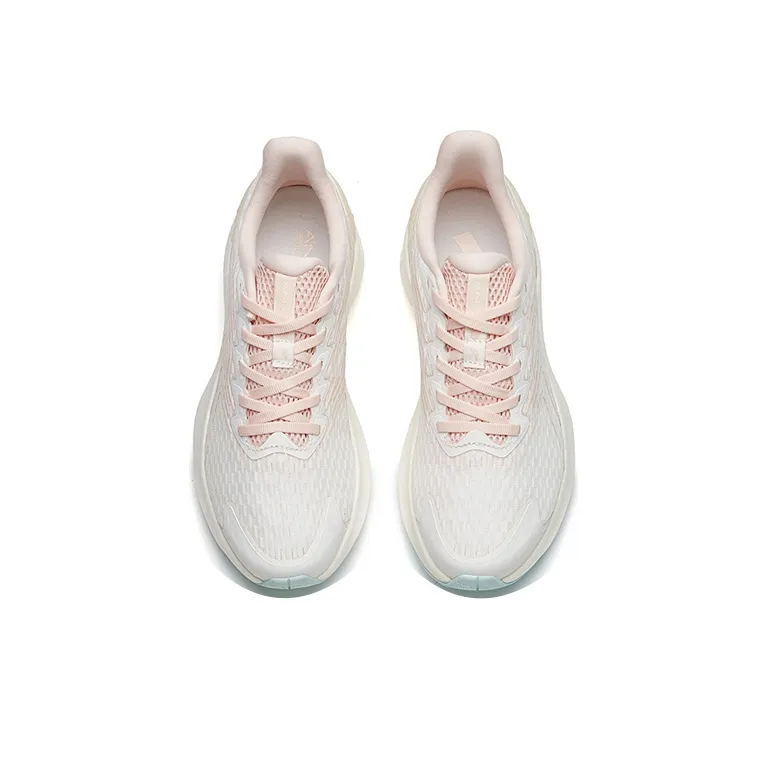 Anta Running Collection Slip Resistant Low Top Running Shoes Women's Pink White-2