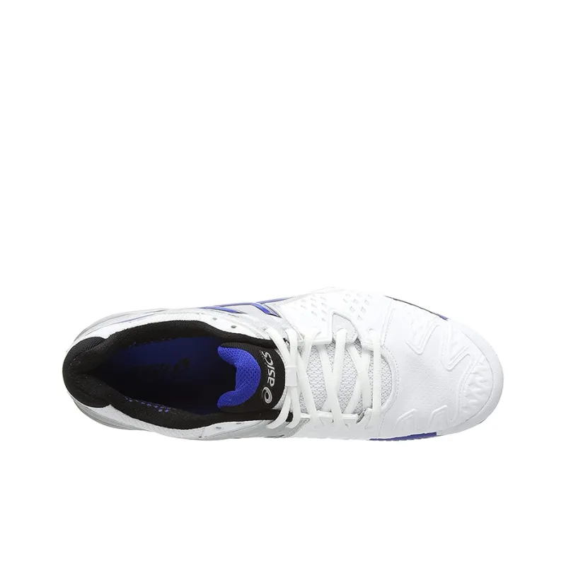 Asics Gel-Resolution 6 Wear-Resistant Low-Top Running Shoes Men's White Blue-3