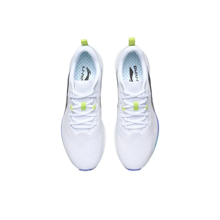 LiNing Red Hare 4 Shock Absorbers Rebound Low Top Light Foam Running Shoes Men's Blue White Yellow-3