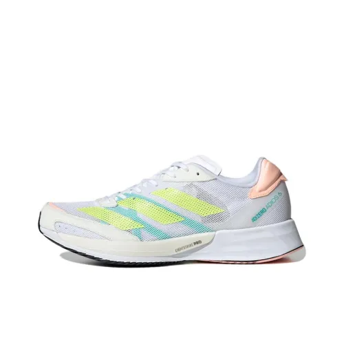 adidas Women's Adizero Adios 6 'White Pulse Lime'