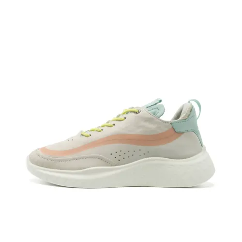 Ecco Yue Dong Lightweight Low Top Running Shoes Women's White
