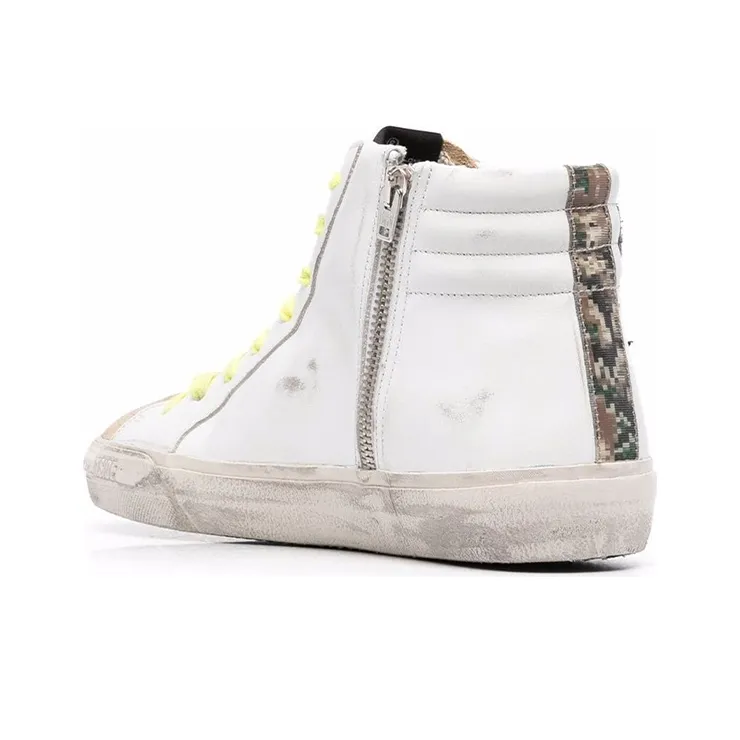 Golden Goose Slide Stylish Skateboarding Shoes Men's White-3