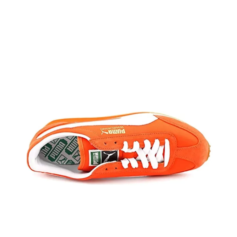 PUMA Whirlwind Classic Cushioning Anti-Slip Wear-Resistant Breathability Low-Top Running Shoes Men's Orange White-2