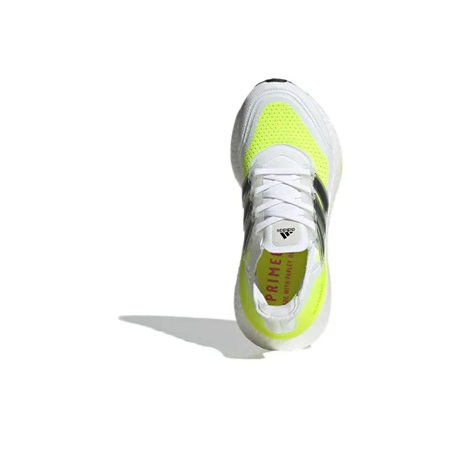 Adidas UltraBoost 21 J 'White Solar Yellow'-4