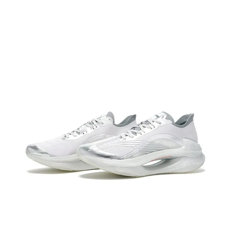 LiNing Jueying Non slip Wear resistant Shock Absorption Low Top Running Shoes Silver Phantom Titanium Air-2