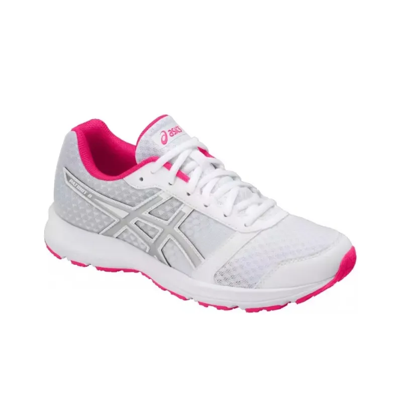 Asics Patriot Wear-resistant And Lightweight Low-Top Running Shoes Women's White Purple-2