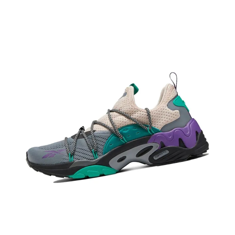 Reebok Trideca 200 Lightweight And Breathable Low-Top Running Shoes Men's Gray White Green-2