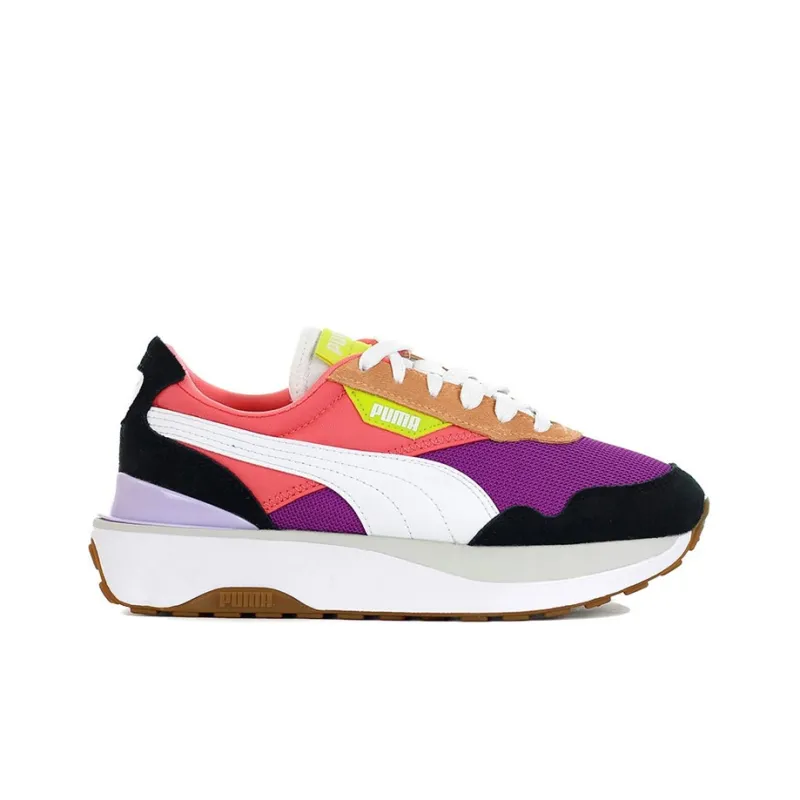 PUMA Cruise Rider Trainer Low-Top Running Shoes Women's Purple Pink White-1