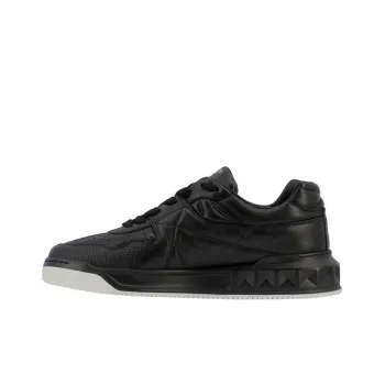 Valentino Rockstud Low Top Athletic Shoes Men's Black