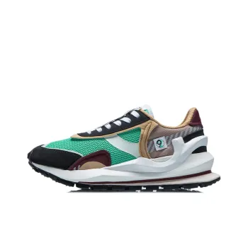 LiNing Fangyuan Eternal Running Shoes Women's Low Top Jade Frost Green/Black/Flower Mouse Brown