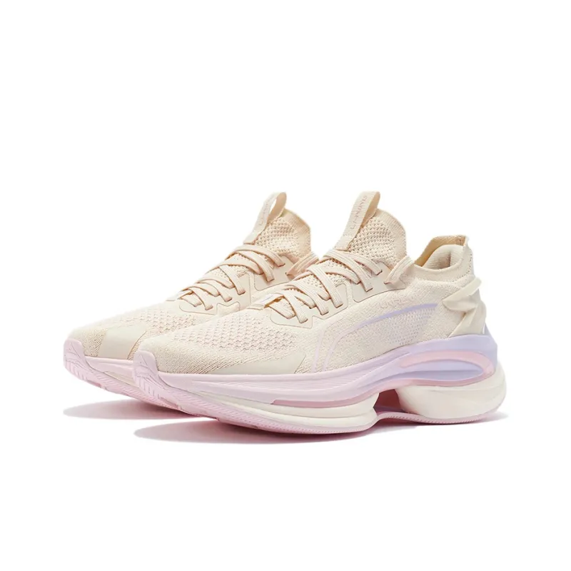LiNing WuShi 5S 1.0 Cushioning Anti Slip And Wear Resistant Low Top Running Shoes Women's Cherry Blossom Pink-2