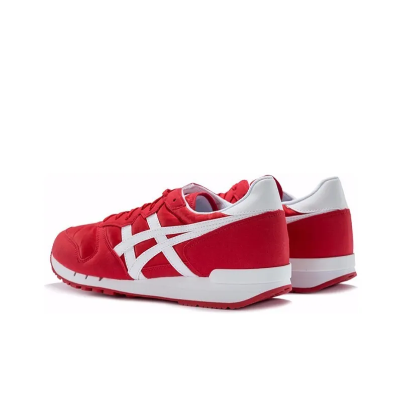 Onitsuka Tiger Alvarado Cushioning Anti Slip And Wear Resistant Low Top Casual Running Shoes Unisex Red-3