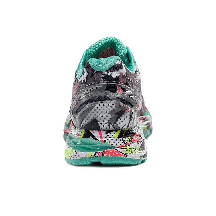 Asics GEL-Nimbus 18 Low-Top Running Shoes Women's Gray Red Green-3