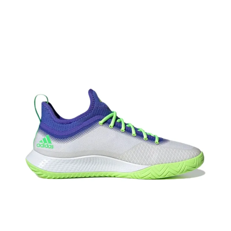 Adidas ULT Multicourt Wear-Resistant Low-Top Tennis Shoes Men's White Blue Green-1
