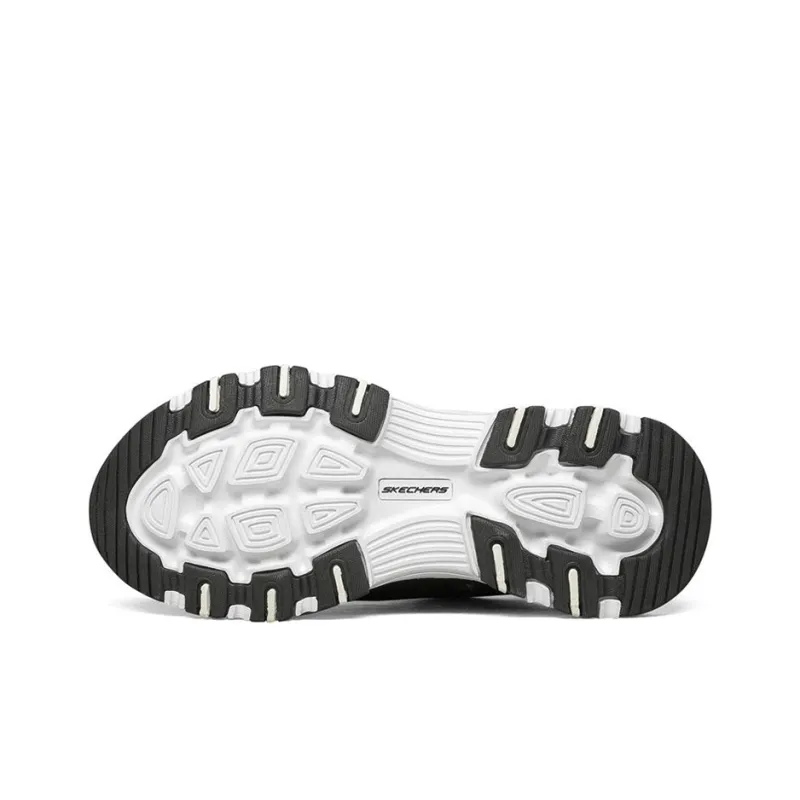 Skechers I Conik Cushioning Breathable Low Top Running Shoes Women's Black White-4