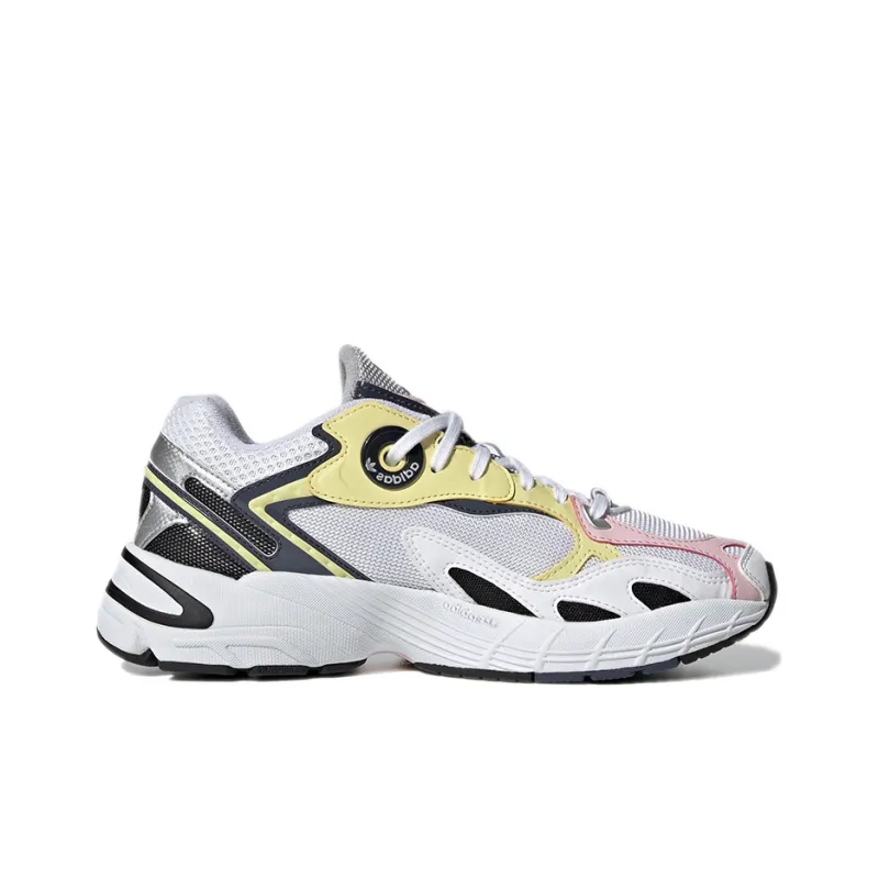 Adidas Astir White Black Yellow Pink Women's-1