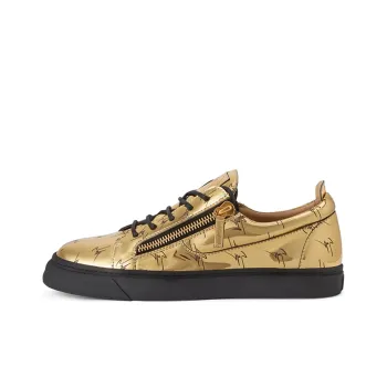 Giuseppe Zanotti Frankie Logo Metallic Sneakers