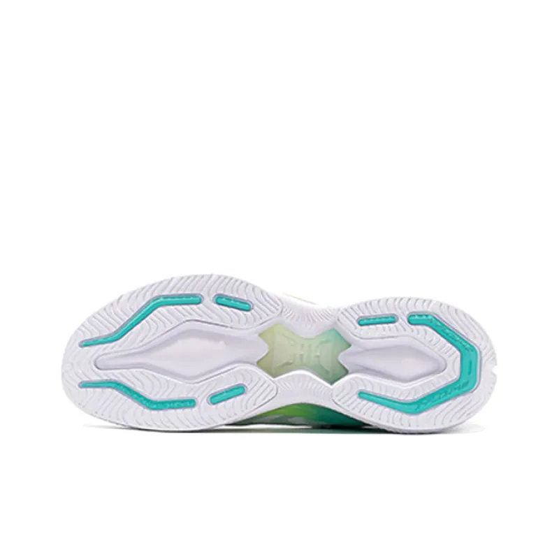 XTEP Qing Feng 4.0 Cushioning Anti Slip And Wear Resistant Low Top Running Shoes Men's White Green-3