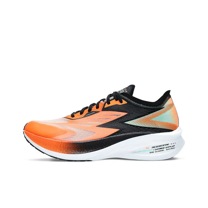 361° Anti Slip Wear Resistant Low Top Running Shoes Men's Orange Green-0
