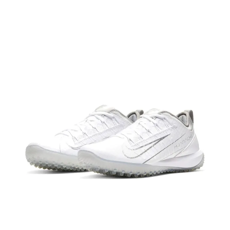 Nike Alpha Huarache 7 Pro Tf Lax 'White Metallic Silver'-2