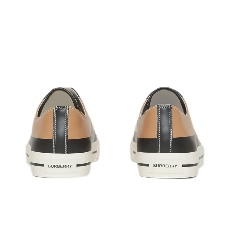 Burberry Low Top Stylish Skateboarding Shoes Men's Camel-4