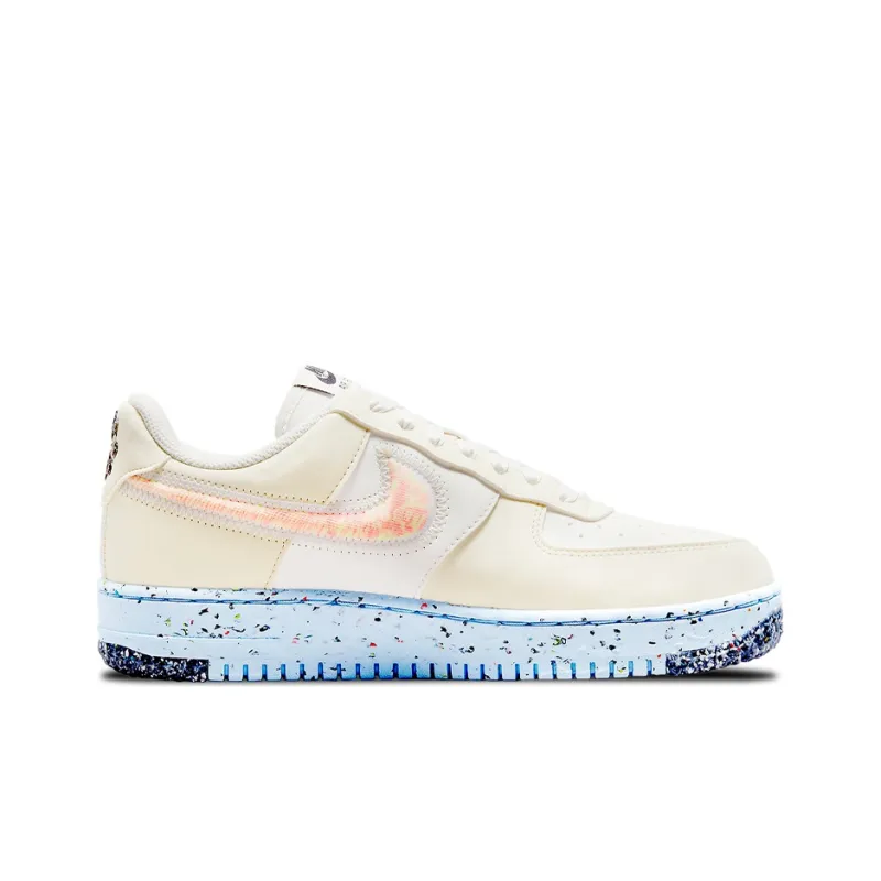 Nike Air Force 1 Low Crater Sail Total Orange Ice Blue Women's-1