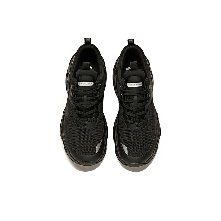 Anta Slip Resistant, Abrasion Resistant, Breathable, Cushioning Low Top Running Shoes Men's Black X LOOOP Technology-2