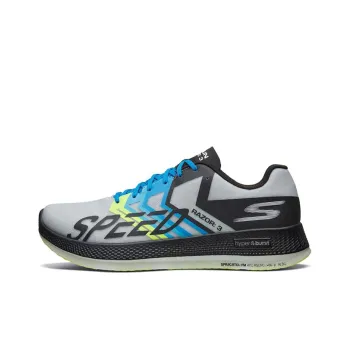 Skechers Go Run Razor 3 Anti-Slip And Wear-Resistant Breathable Low-Top Casual Running Shoes Men's Black Green