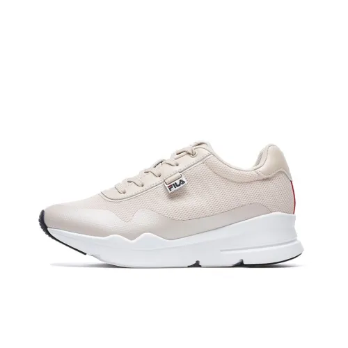 FILA Fmc Cushioning Anti-Slip And Wear-Resistant Height Increasing Low-Top Running Shoes Women's Nude