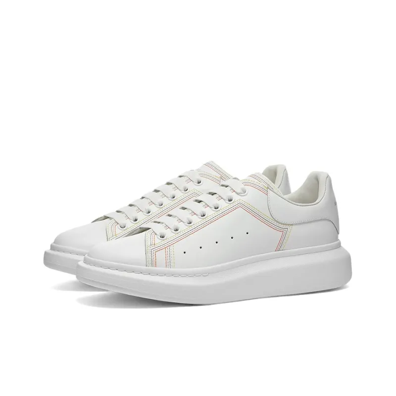 Alexander McQueen Oversized Embroidered White Multi-1