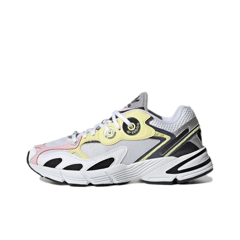 Adidas Astir White Black Yellow Pink Women's-0