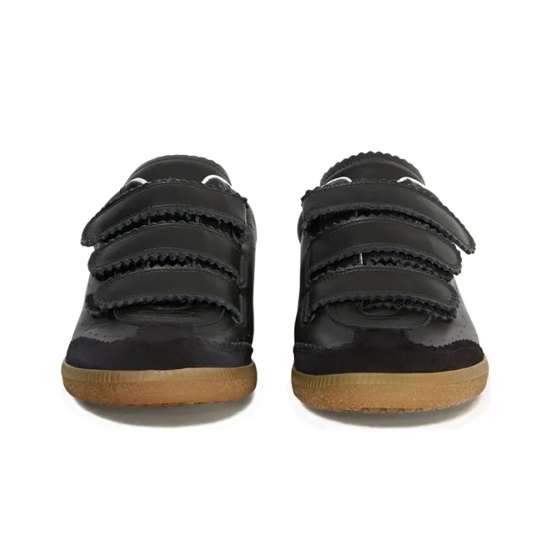 ISABEL MARANT Beth Perforated Touch-strap Sneakers-3