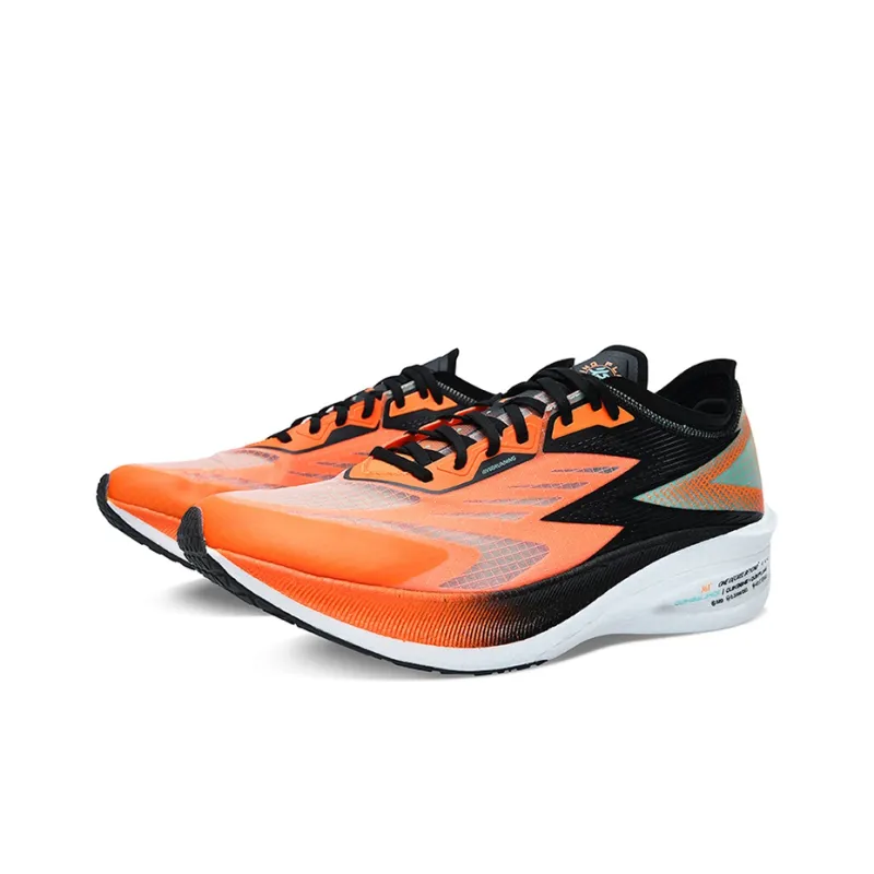 361° Anti Slip Wear Resistant Low Top Running Shoes Men's Orange Green-1