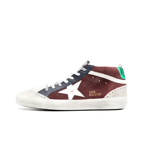 Golden Goose Mid Star Skateboard Shoes Men Mid-Top Tan