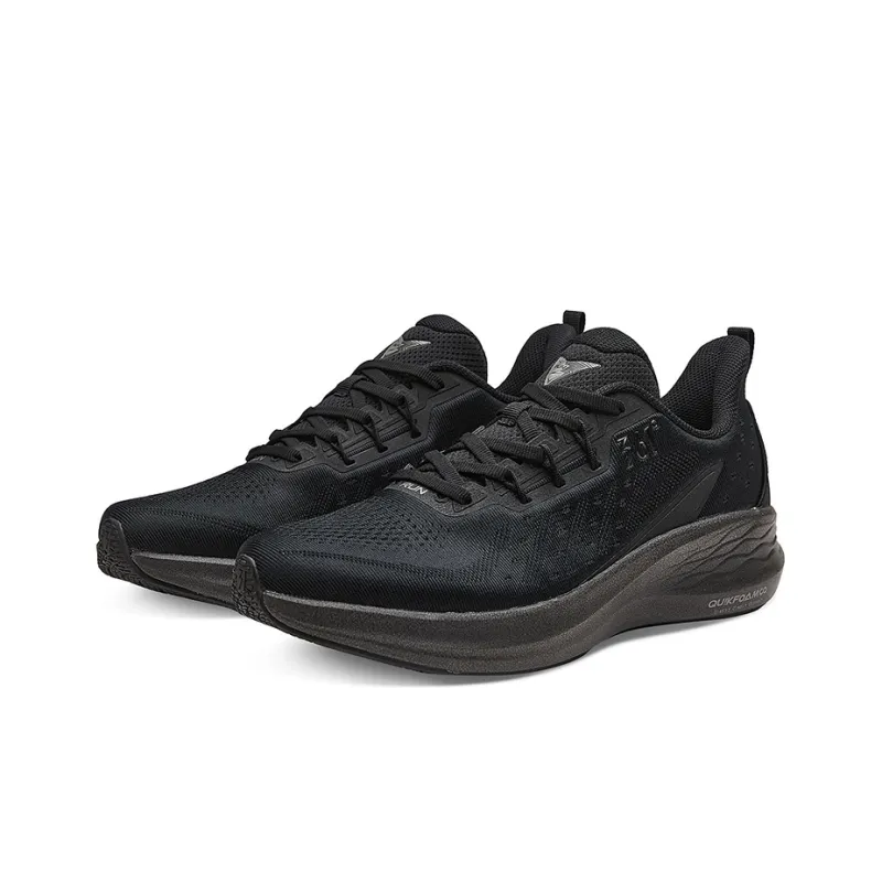361° Flying Wing 2.0pro Wear Resistant Slip Resistant Low Top Running Shoes Men's Obsidian Black-3