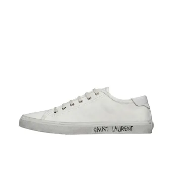 SAINT LAURENT Malibu Distressed Lace up Sneakers
