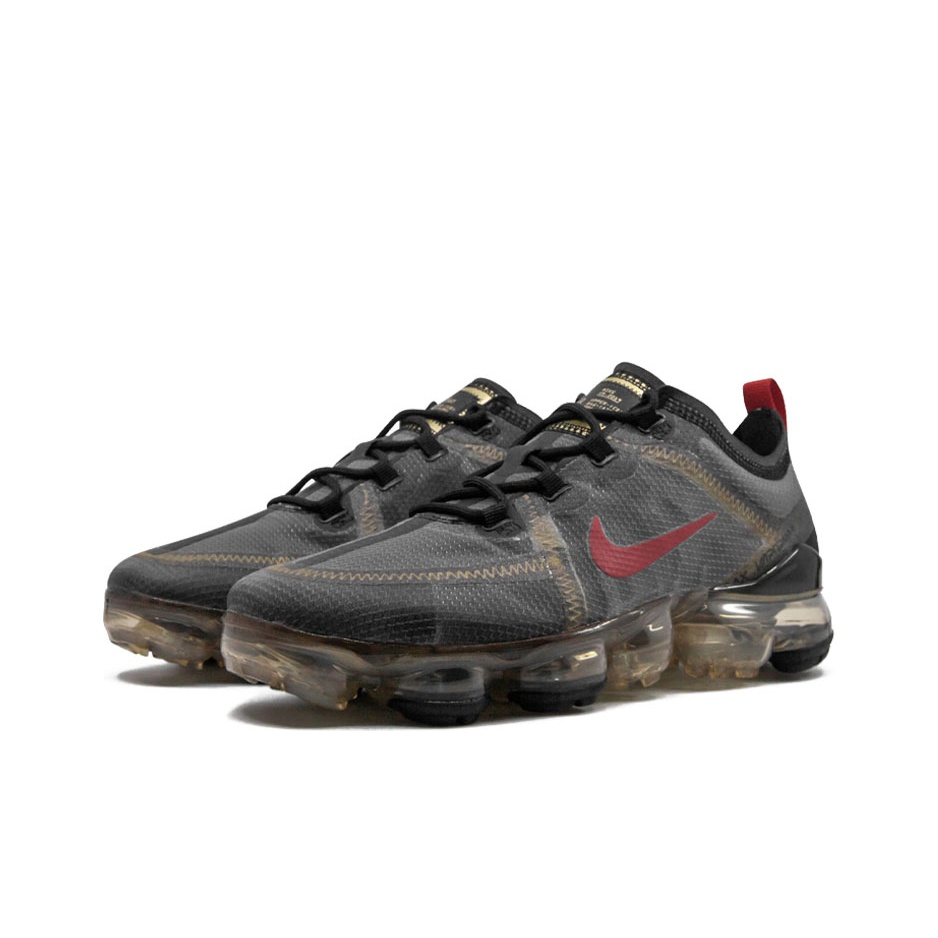 Nike Air VaporMax 2019 Black Gold Red Women's US W 7 - POIZON
