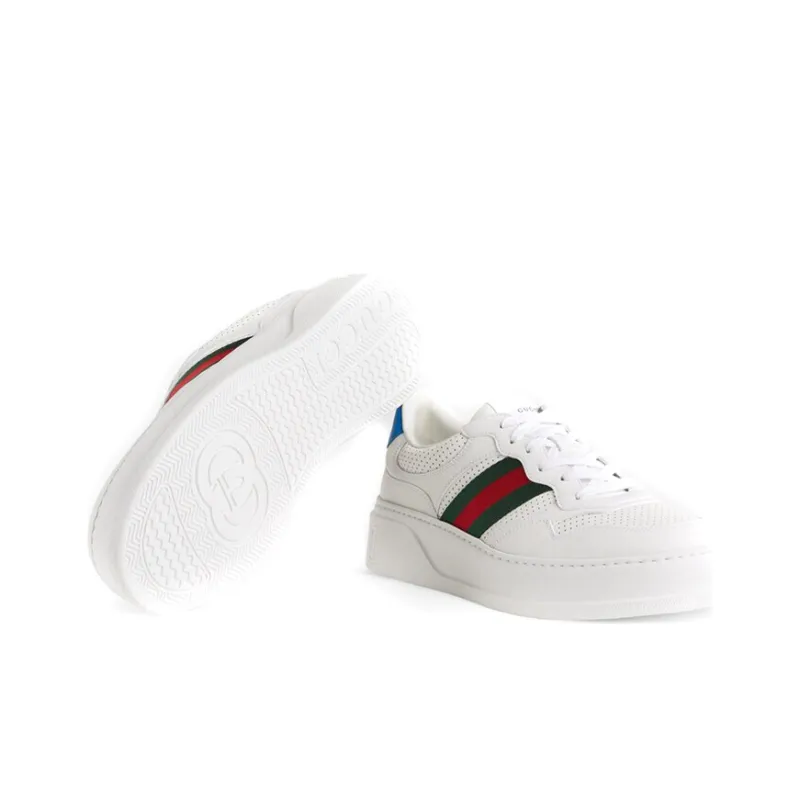GUCCI Chunky Gg Web Sneaker 'White Blue'-4