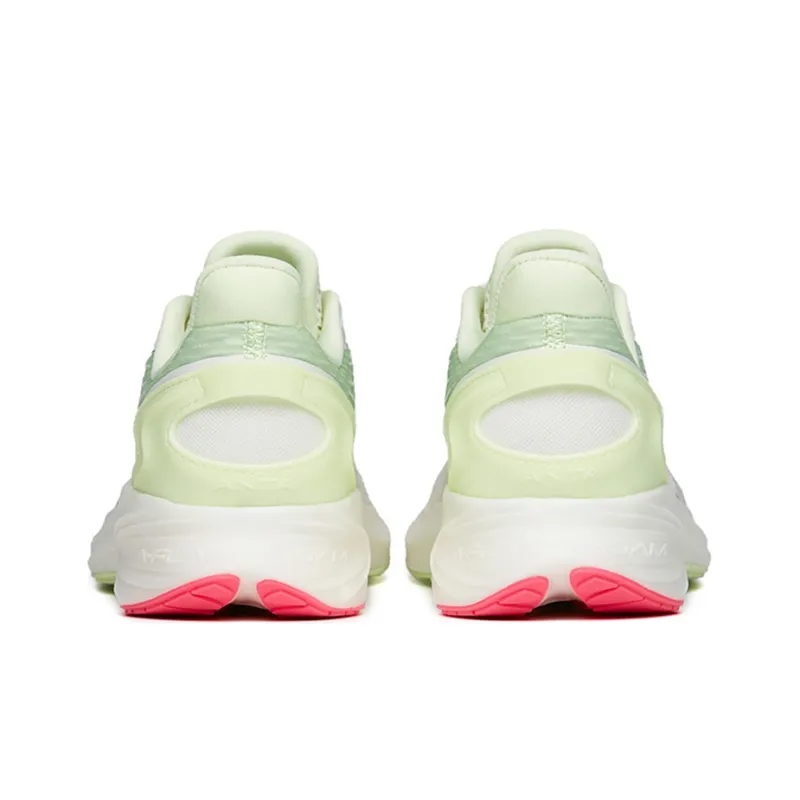 Anta Antelope Run 2 Abrasion Resistant Breathable Low Top Running Shoes Women's White Green-3