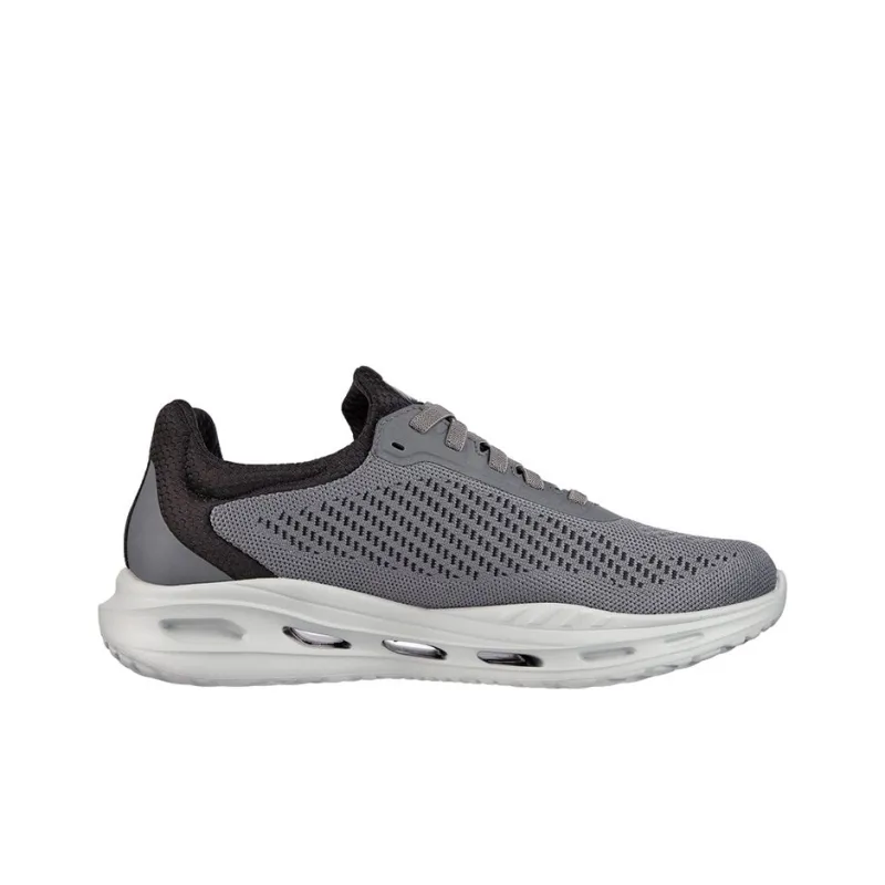 Skechers Cushioning Breathable Wear Resistant Slip Resistant Low Top Running Shoes Men's Gray-1
