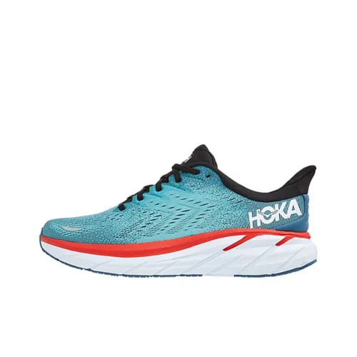 HOKA ONE ONE Clifton 8 Running Shoes Men Low-Top Blue