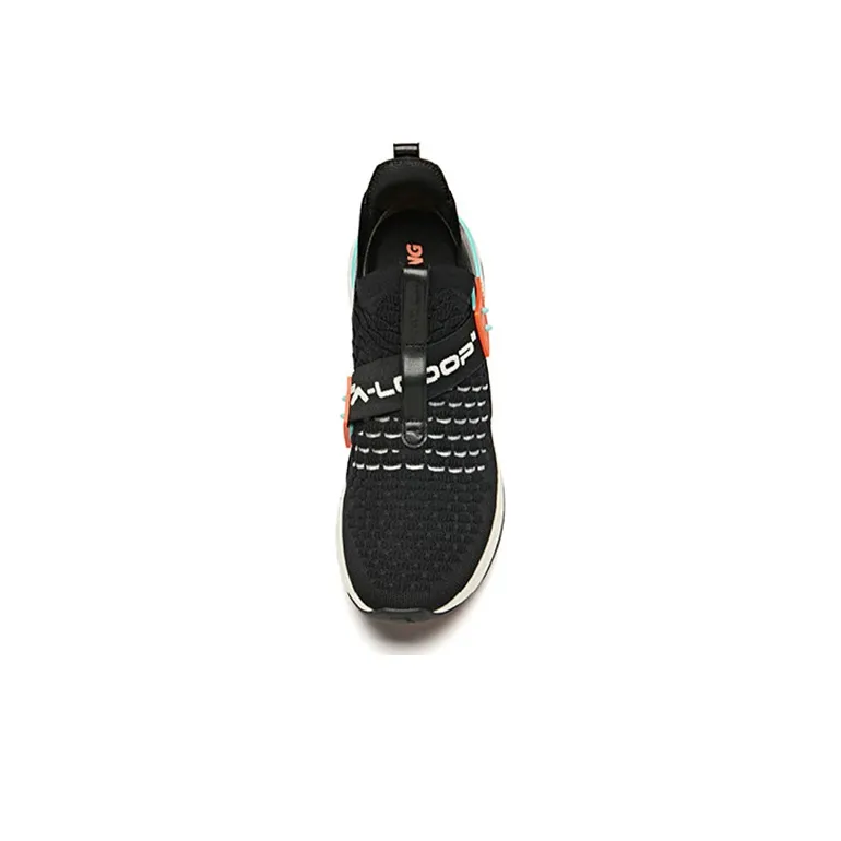 Anta Shock Absorbers Low Top Running Shoes Men's Black Orange-3
