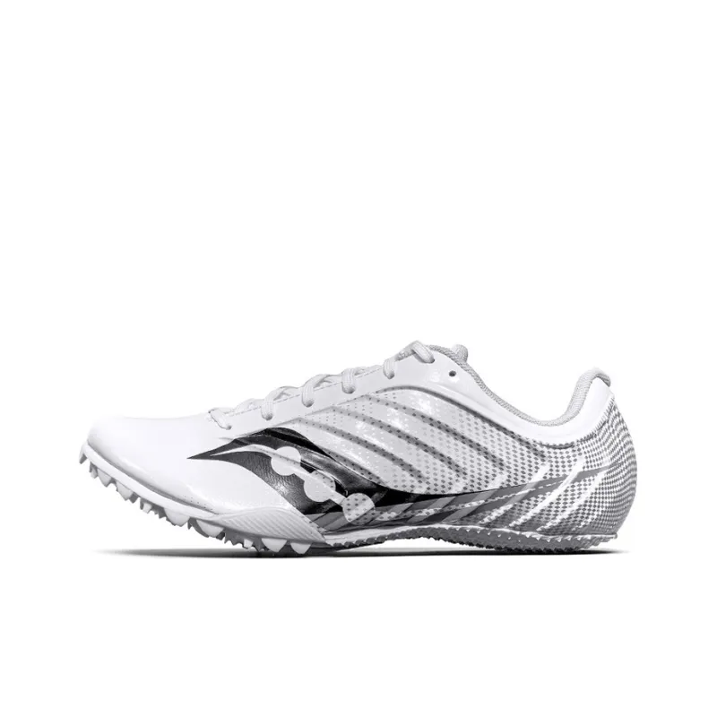 Saucony Spitfire 5 Cushioning, Slip Resistant, And Abrasion Resistant Low Top Running Shoes Men's Silver Gray-0