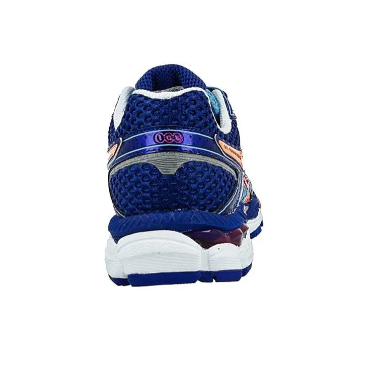 Asics Gel-Cumulus 16 Wear-resistant And Lightweight Low-Top Running Shoes Women's Blue Orange-3