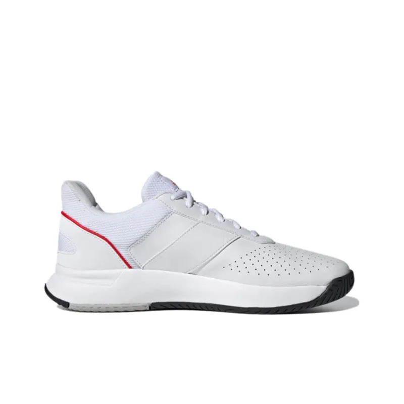 Adidas Courtsmash Shoes White/Green/Red-1