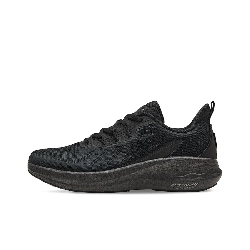 361° Flying Wing 2.0pro Wear Resistant Slip Resistant Low Top Running Shoes Men's Obsidian Black-0