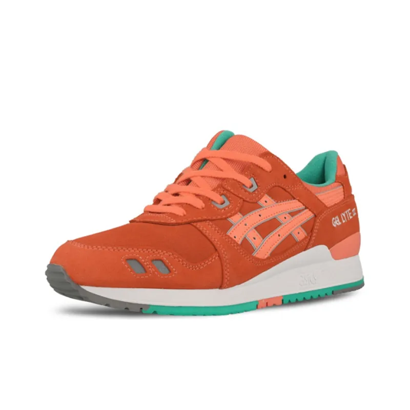 Asics Gel-Lyte 3 Slip-Resistant Cushioning Coverage Low-Top Running Shoes Unisex Orange-2