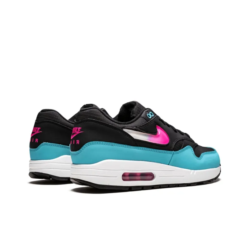 Nike Air Max 1 Jelly Swoosh Black Fuchsia Blue Fury-3